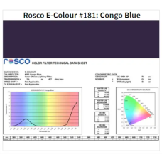 Фільтр Rosco E-Colour+ 181 Congo Blue Roll 