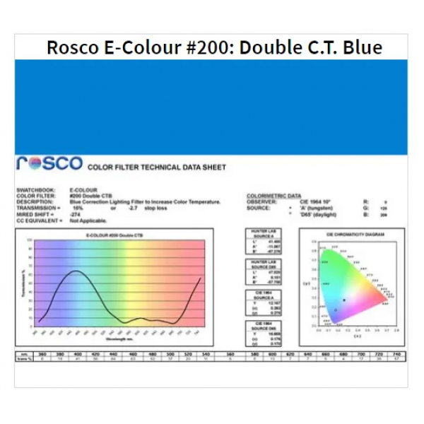 Фільтр Rosco E-Colour+ 200 Double CTB Roll (62002)