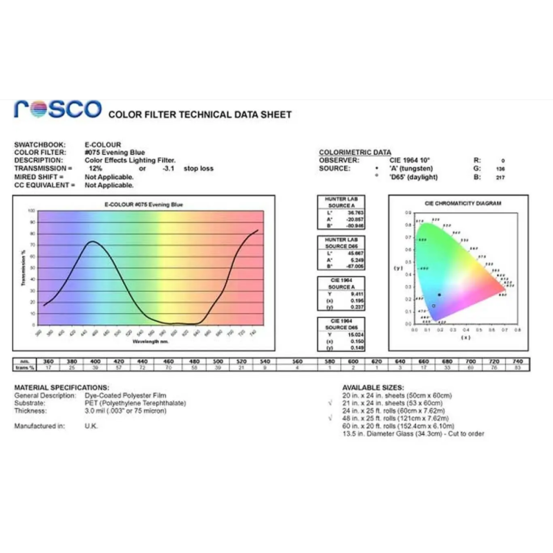 Фільтр Rosco E-Colour+ 269 Heat Shield Roll