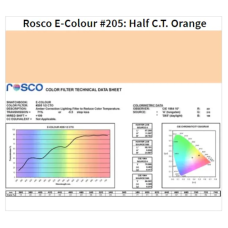 Фильтр Rosco EdgeMark E-205-Half CTO-1.22x7.62M