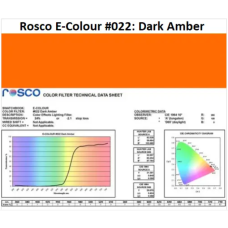 Фильтр Rosco E-Colour+ 022 Dark Amber Roll