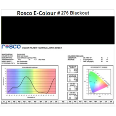 Фильтр Rosco E-Colour+ E276 Blackout WIDE 1.52m x 6.10m