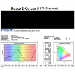 Фильтр Rosco E-Colour+ E276 Blackout WIDE 1.52m x 6.10m