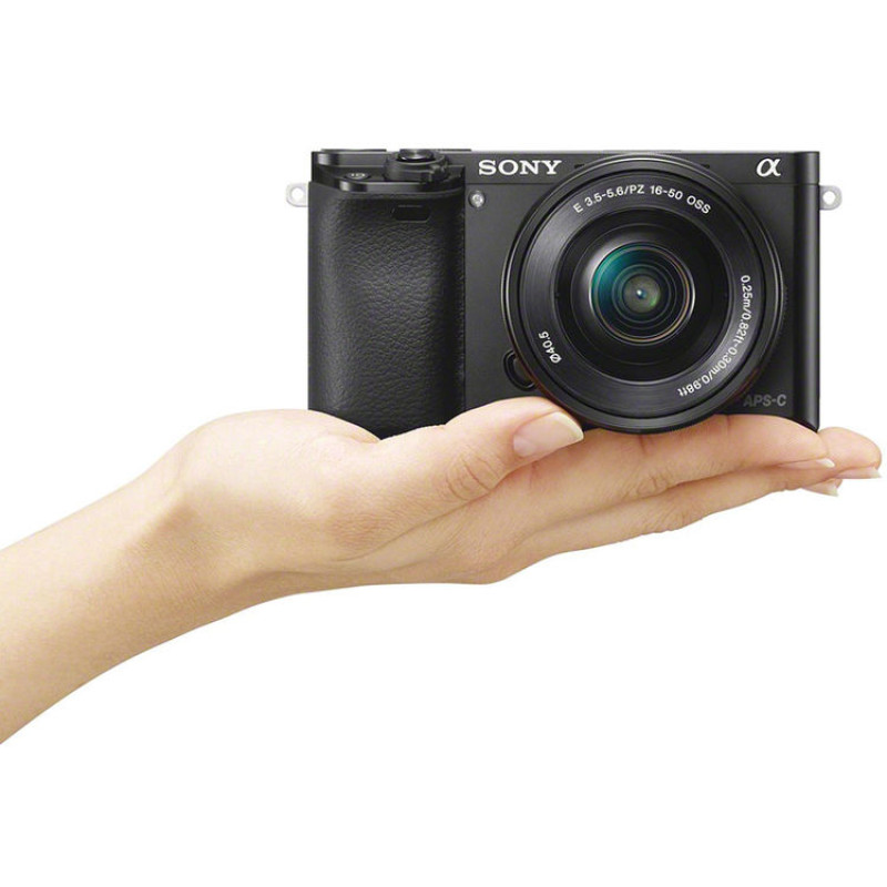 Sony Alpha a6000 Mirrorless Digital Camera with 16-50mm Lens (Black)