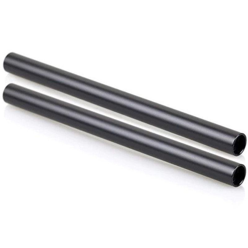 SmallRig 2pcs 15mm Black Aluminum Alloy Rod(M12-15cm) 6inch 1050