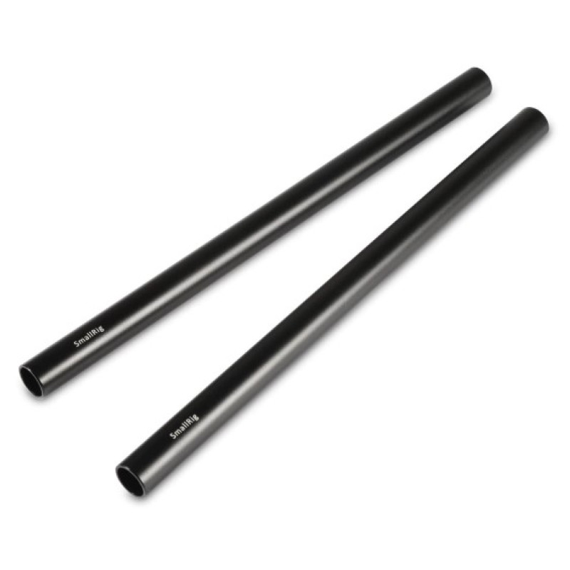 SmallRig 2pcs 15mm Black Aluminum Alloy Rod(M12-25cm) 10inch 1052
