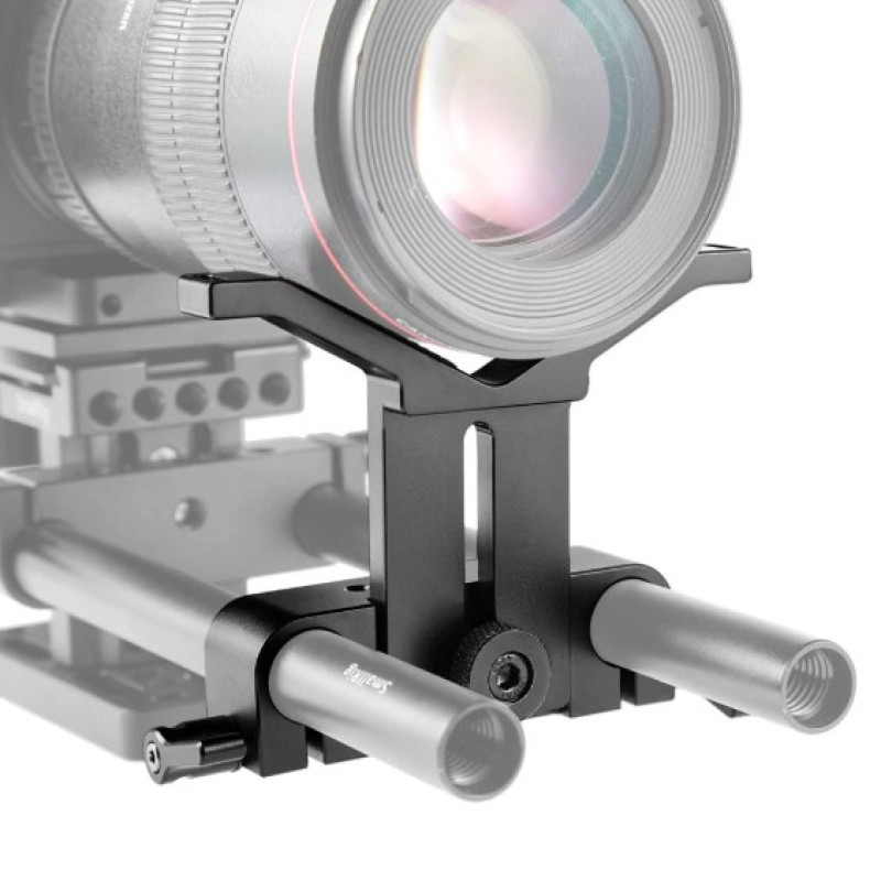SmallRig Long Lens Support Height-adjustable for telephoto lens on 15mm rods 1087