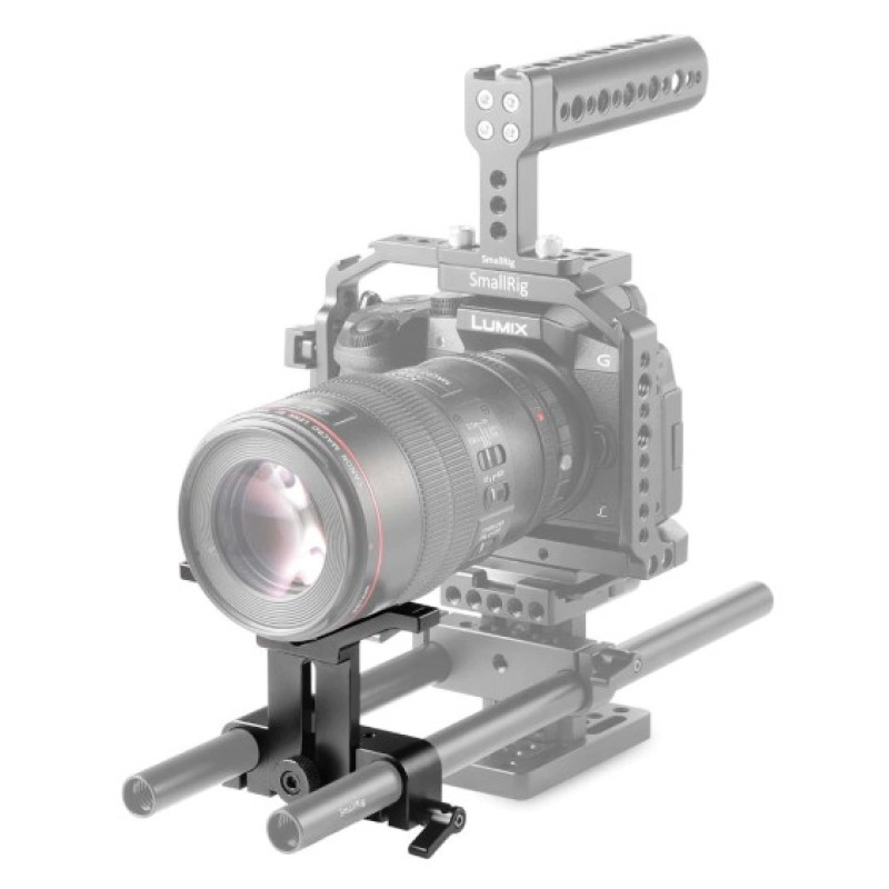 SmallRig Long Lens Support Height-adjustable for telephoto lens on 15mm rods 1087