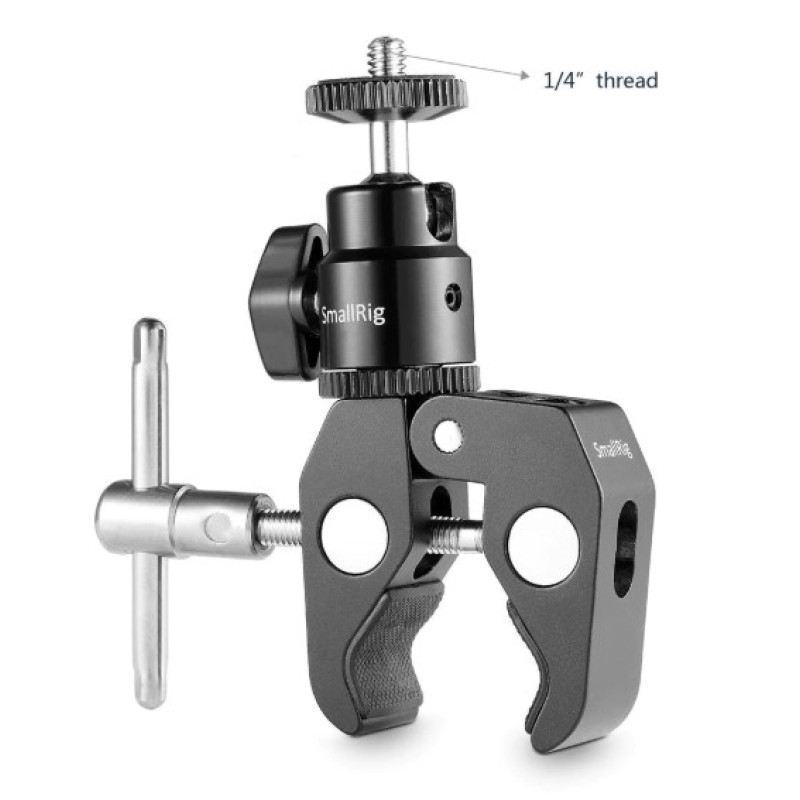 SmallRig Clamp Mount V1 w/ Ball Head Mount and CoolClamp 1124