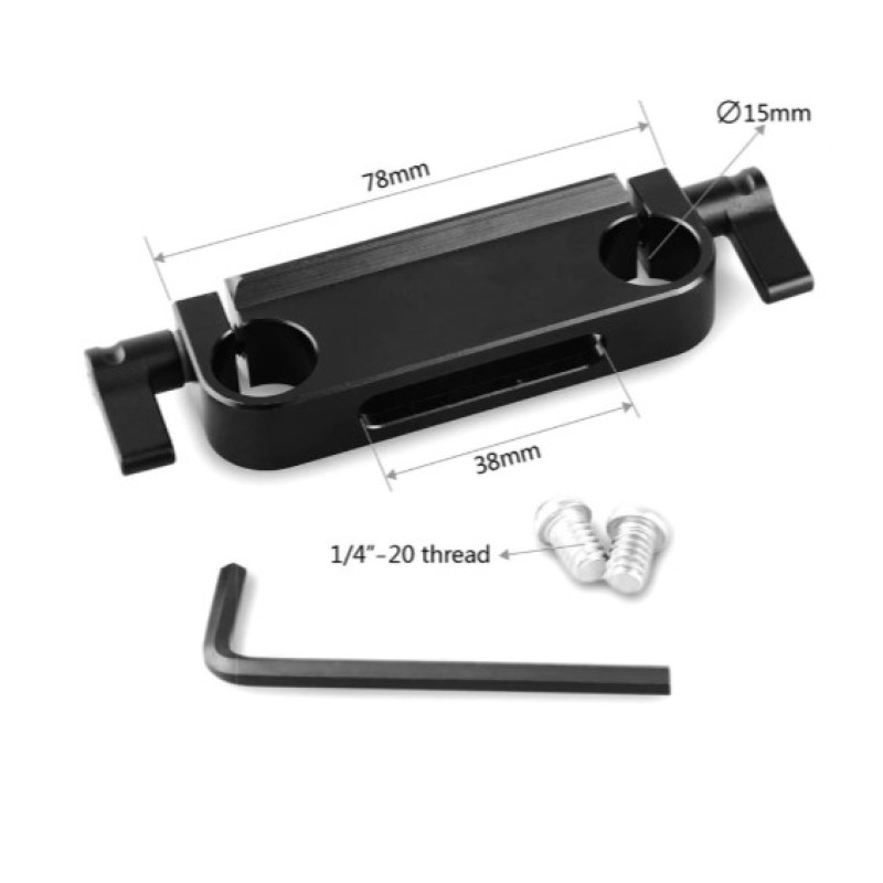 SmallRig 15mm Rod Clamp with top slide rail 1175