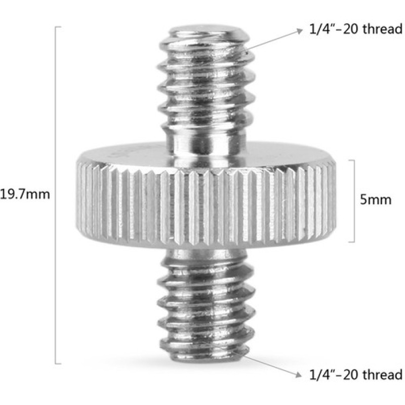 Аксесуар SmallRig Double Head Stud with 1/4" to 1/4" thread 828