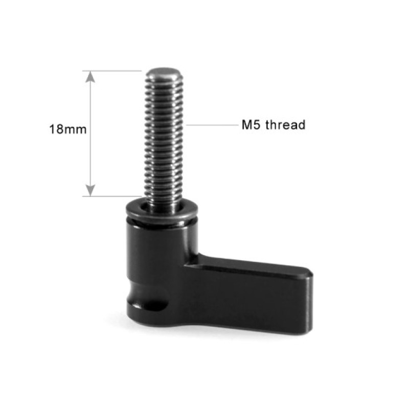 SMALLRIG Black Ratchet Wingnut with M5 thread(18mm) 1565
