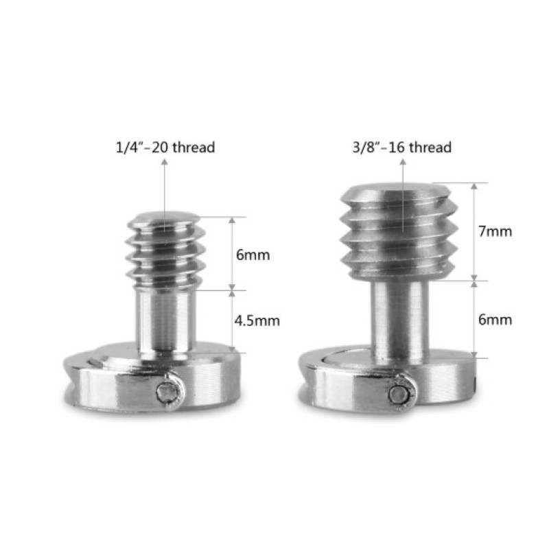 SMALLRIG Quick Release Camera Fixing Screw 1/4 inch and 3/8 inch 1609