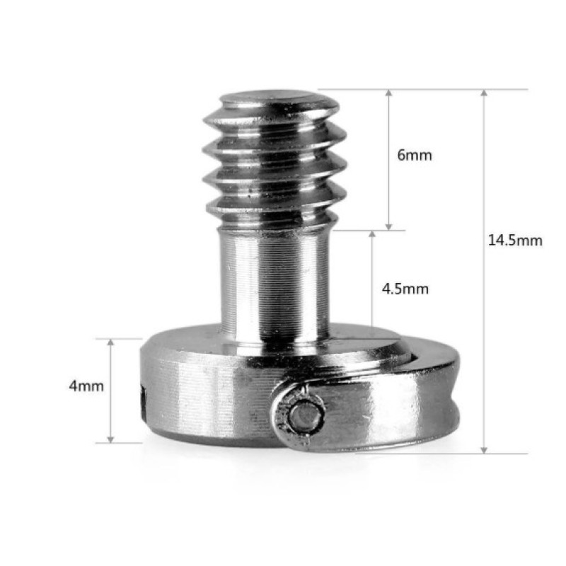SMALLRIG Quick Release Camera Fixing Screw 1/4 inch 5pcs Pack 1611
