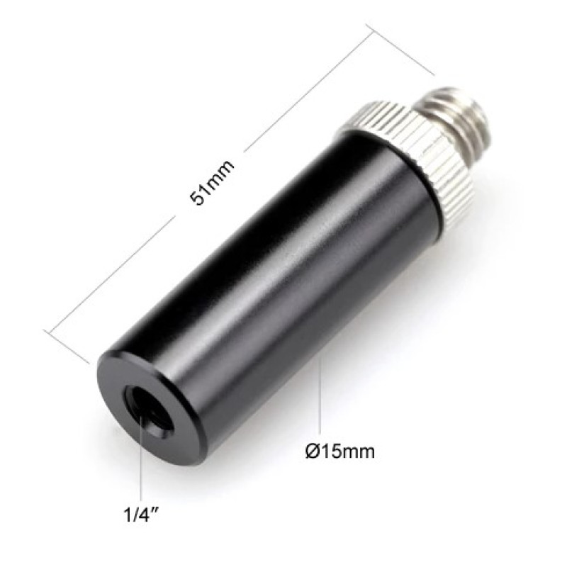 SMALLRIG 15mm Micro Rod(1.5 inch) with 3/8" Male 1624