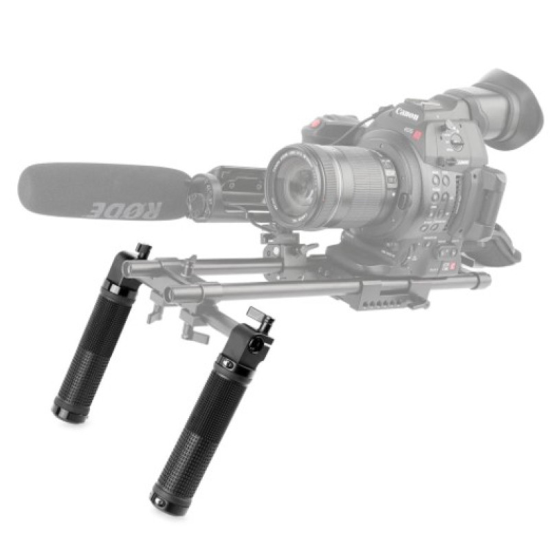 SMALLRIG Black Basic Handle V2 with 15mm Rod Clamp(2pcs Pack) 1626