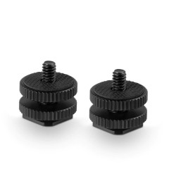SMALLRIG Cold Shoe Adapter with 3/8" to 1/4" Thread(2pcs Pack) 1631