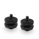 SMALLRIG Cold Shoe Adapter with 3/8" to 1/4" Thread(2pcs Pack) 1631