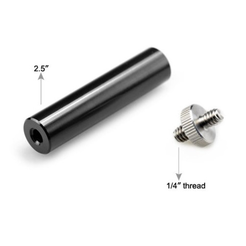 SMALLRIG 15mm 2.5inch Micro Rod(1/4''-20 thread) 1653