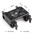 SmallRig Mounting Plate with 15mm Rod Clamps 1775