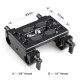 SmallRig Mounting Plate with 15mm Rod Clamps 1775