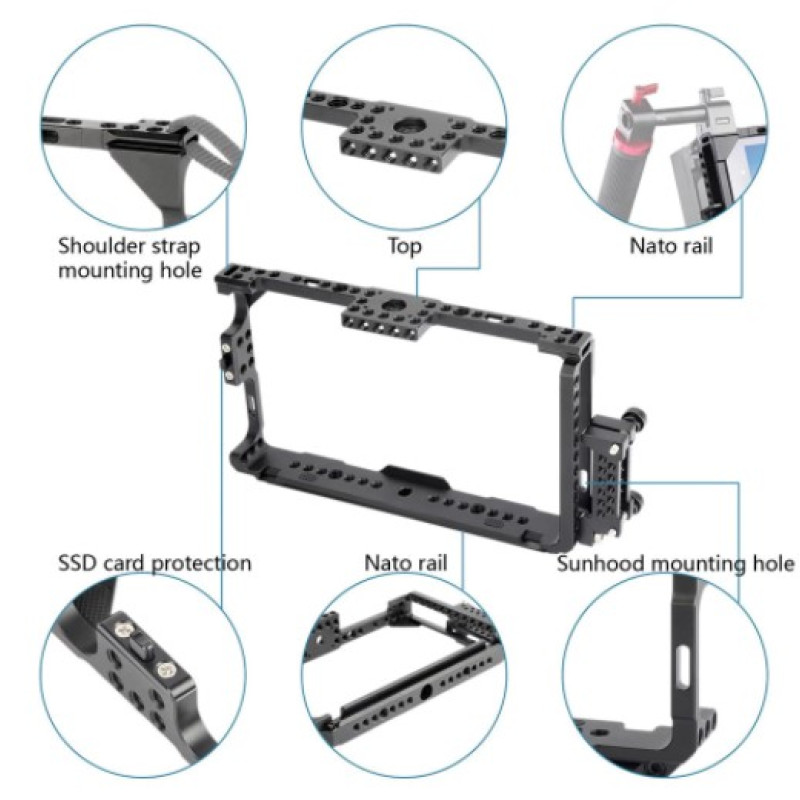 SMALLRIG Atomos Shogun and Ninja Assassin Monitor Cage 1788
