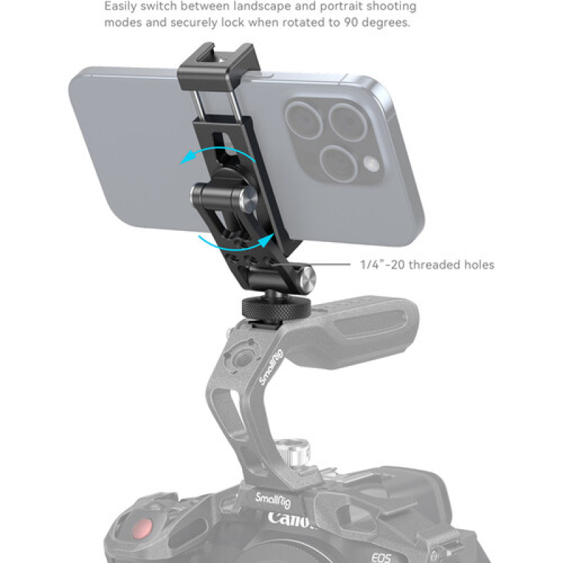 Держатель смартфона SmallRig Metal Phone Support with Cold Shoe 4382
