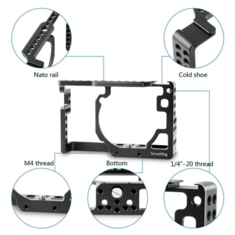 SMALLRIG Cage for Panasonic Lumix DMC-GX85/ GX80/ GX7 Mark II 1828