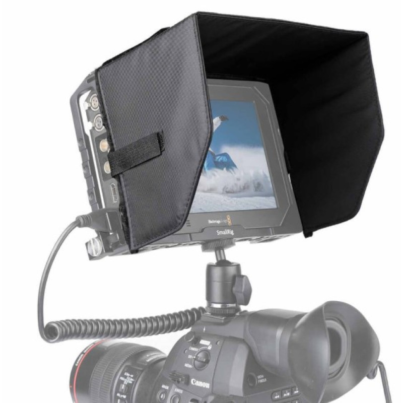 SmallRig 7 Inch Sun Hood for Blackmagic Video Assist 7’’ cage 1840