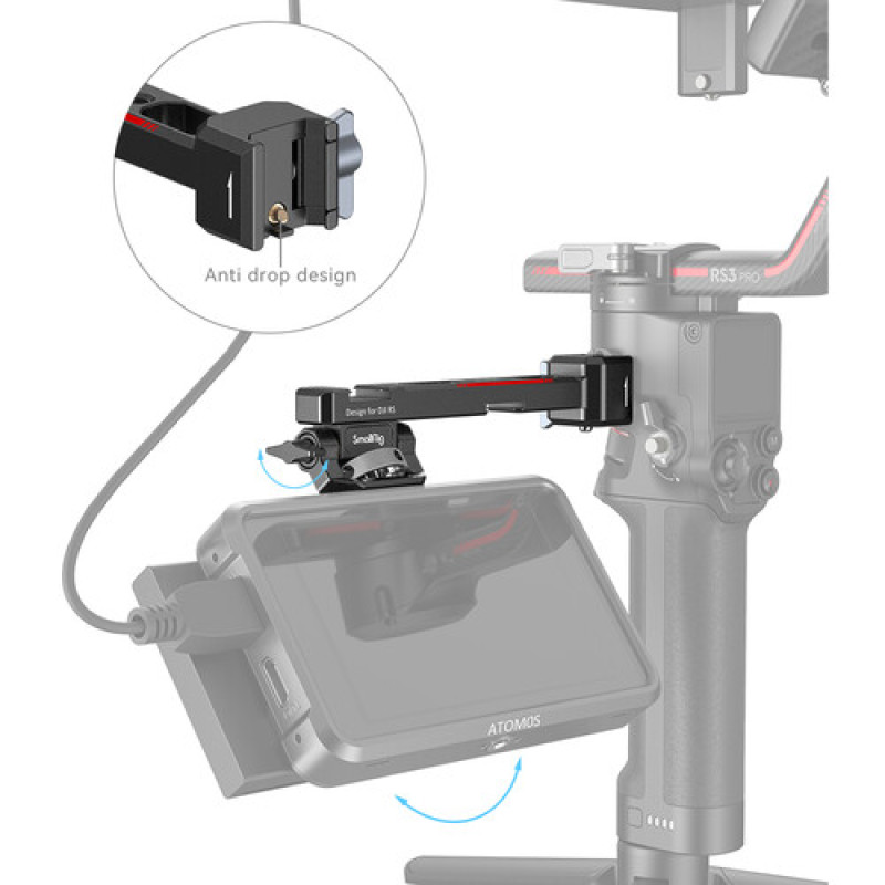 Аксеcуар SmallRig Monitor Mount for DJI RS 2 / RSC 2 / RS 3 / RS 3 Pro / RS 3 Mini 3026B (3026B)