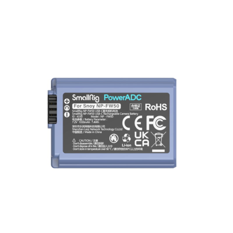 Акумулятор SmallRig NP-FW50 USB-C Rechargeable Camera Battery (4330)