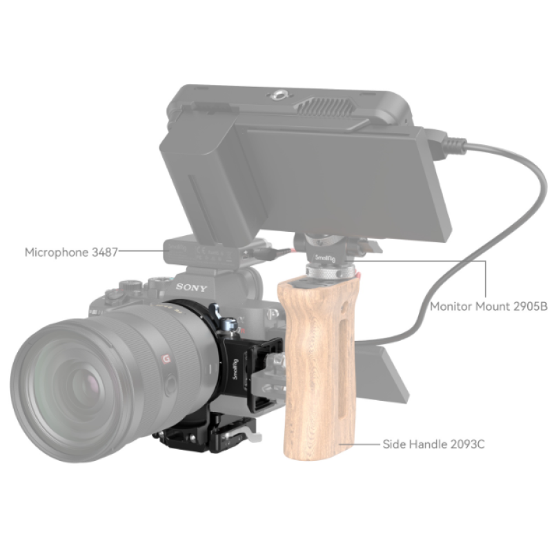 SmallRig Rotatable Horizontal-to-Vertical Mount Plate Kit for Sony Alpha 1 / Alpha 7 / Alpha 9 / FX Series (4244)