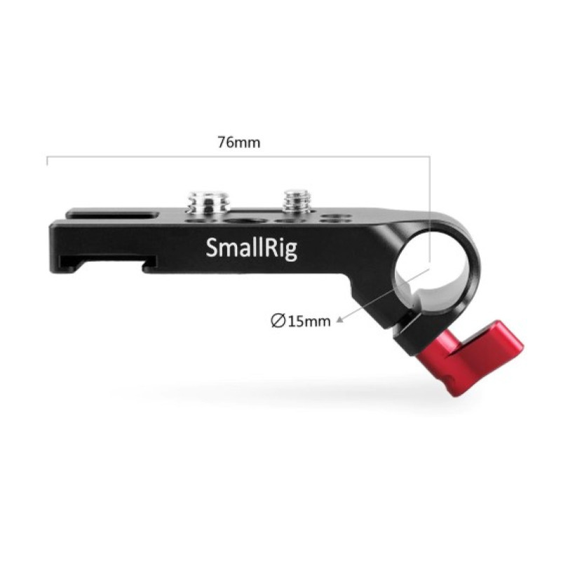 SMALLRIG Mini Mounting Plate w/ Single 15mm Rod Clamp 1906