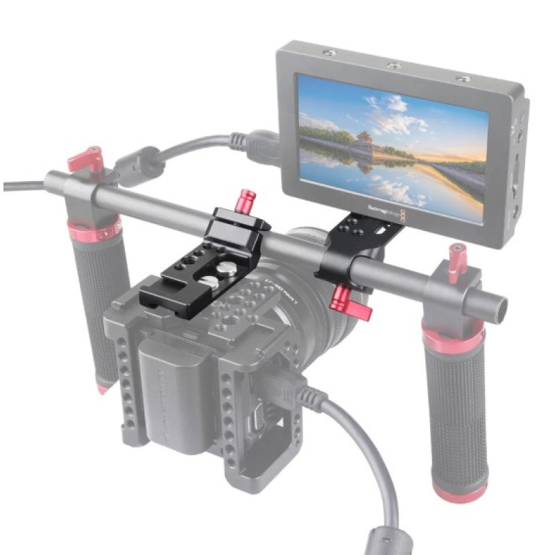 SMALLRIG Mini Mounting Plate w/ Single 15mm Rod Clamp 1906