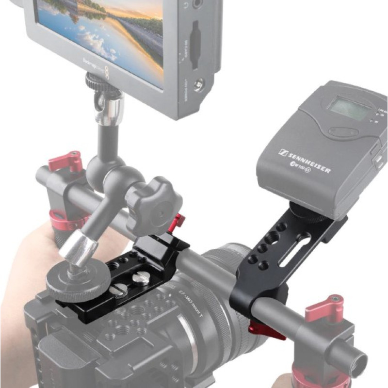 SMALLRIG Mini Mounting Plate w/ Single 15mm Rod Clamp 1906
