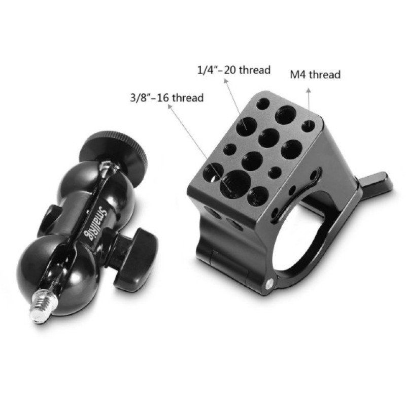 SMALLRIG 30mm Rod Clamp to Ball Head Arm for DJI ROINN & FREEFLY MOVI Pro Stabilizers 1927