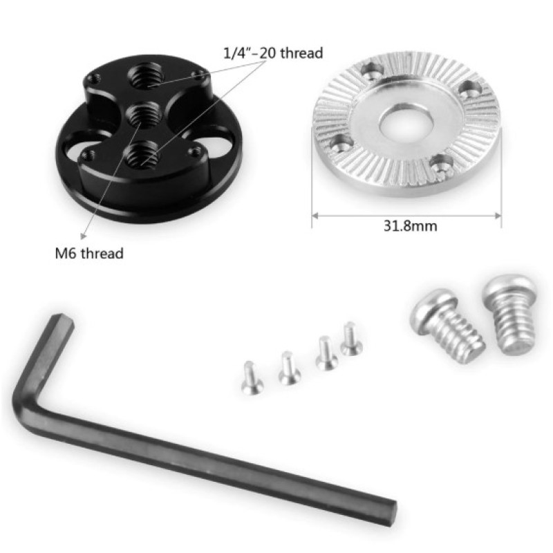 SmallRig Arri Standard Rosette Bolt-On Mount (M6 Thread) 1939