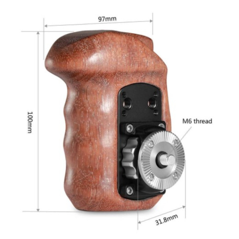 SmallRig Right Side Wooden Grip with Arri Rosette 1941