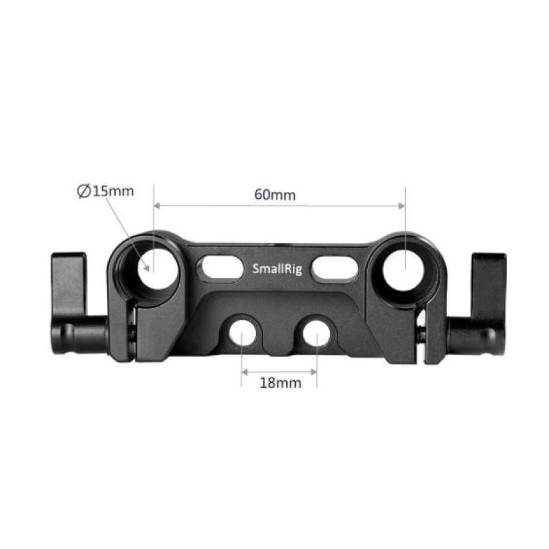 SMALLRIG Dual 15mm Rod Clamp 1943