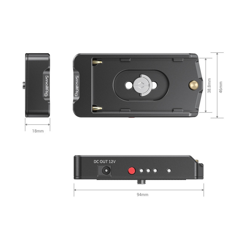 SmallRig EB2698 NP-F Battery Adapter Plate for BMPCC 4K & 6K Cameras