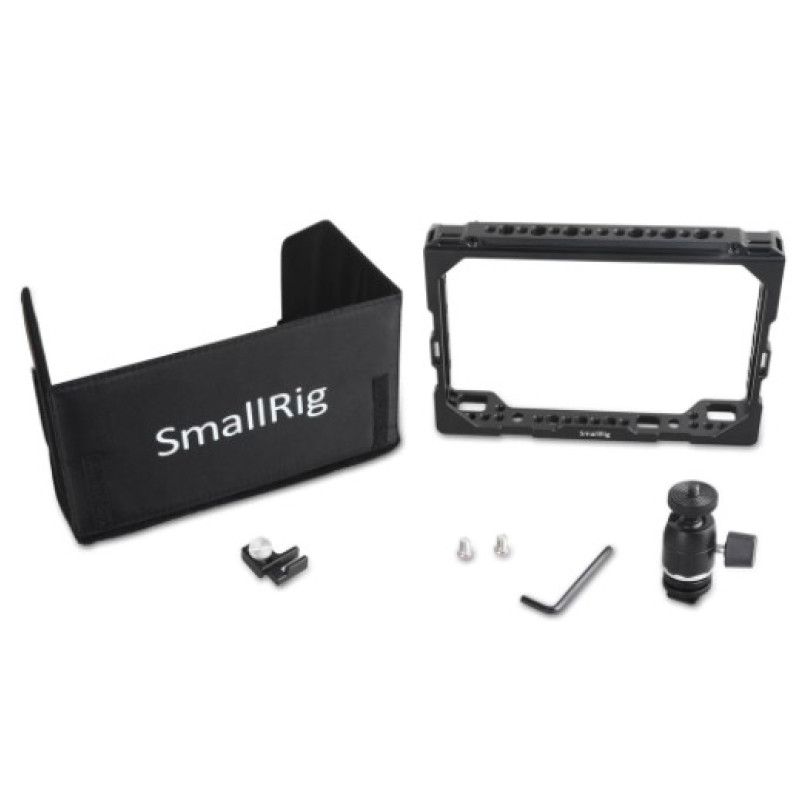 SMALLRIG 1988 7’’ Monitor Cage with Sunhood for Blackmagic Video Assist