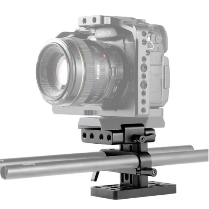 SmallRig Baseplate (Manfrotto) with 15mm Dual Rod Clamp 1990