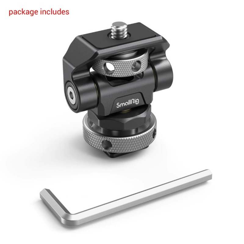 SmallRig Swivel and Tilt Adjustable Monitor Mount with Cold Shoe Mount 2905