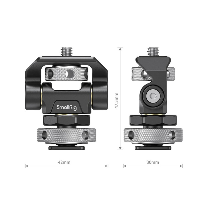 SmallRig Swivel and Tilt Adjustable Monitor Mount with Cold Shoe Mount 2905