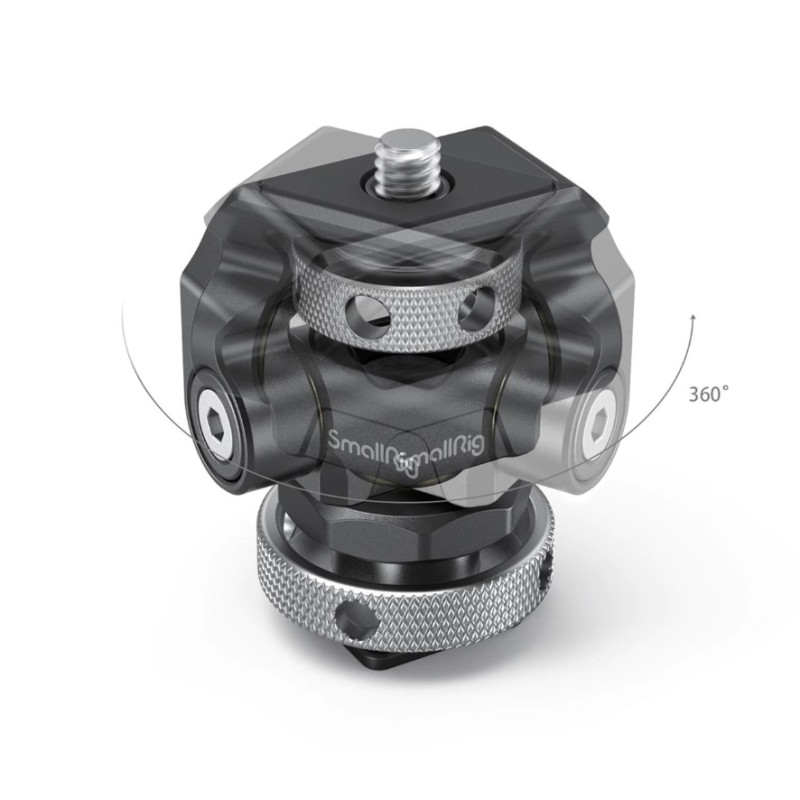 SmallRig Swivel and Tilt Adjustable Monitor Mount with Cold Shoe Mount 2905