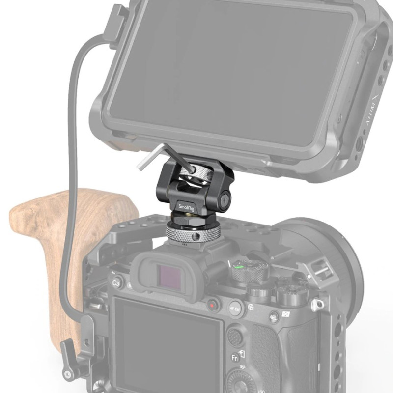 SmallRig Swivel and Tilt Adjustable Monitor Mount with Cold Shoe Mount 2905