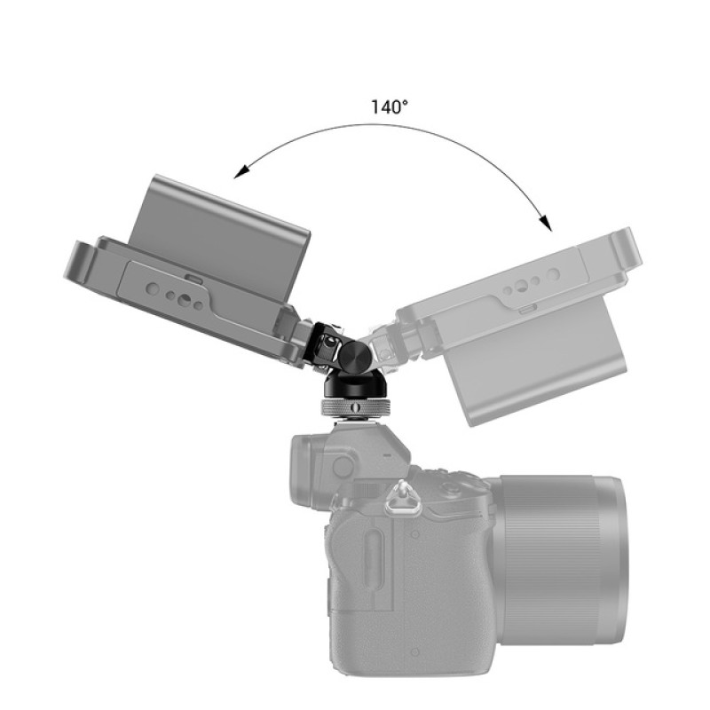 SmallRig BSE2346B Swivel and Tilt Monitor Mount with Cold Shoe