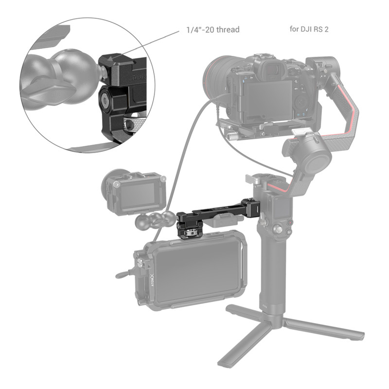 Кріплення SmallRig 3026 Monitor Mount with NATO Clamp for DJI RS 2/RSC 2