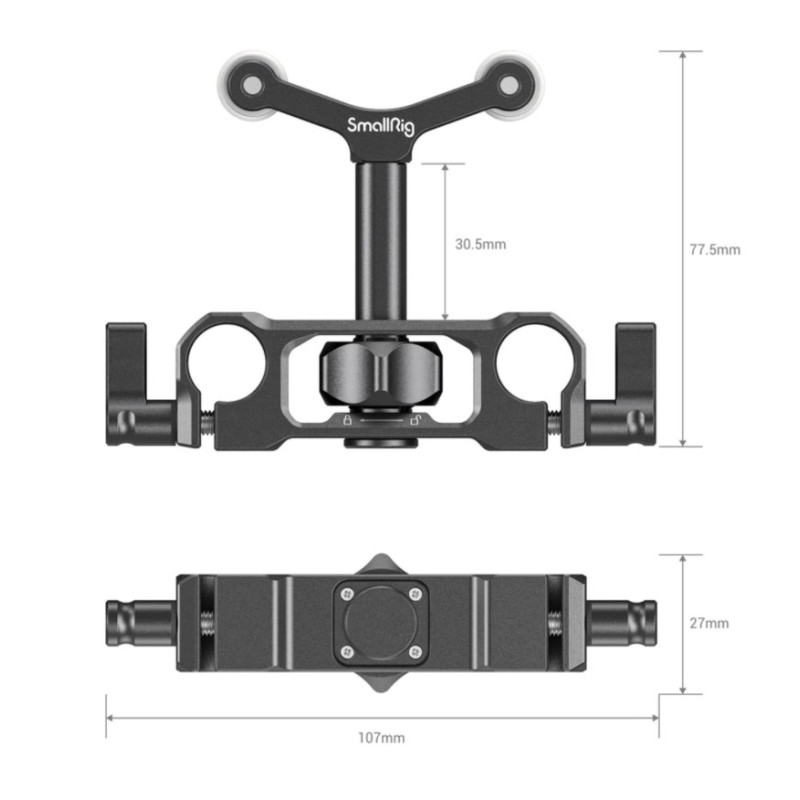 SmallRig universal 15mm LWS rod mount lens support 2727
