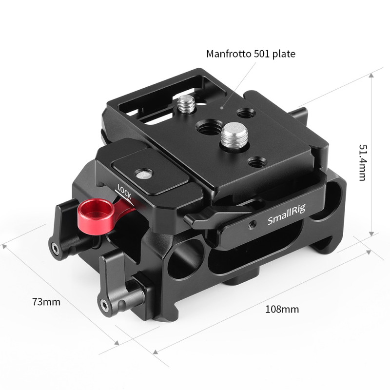 Аксессуар SmallRig DBM2266B Baseplate for BMPCC 4K (Manfrotto 501PL Compatible)